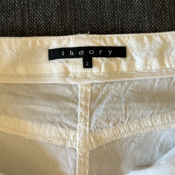 Theory, Vintage stretch linen wide leg pants. - Picture 6 of 9